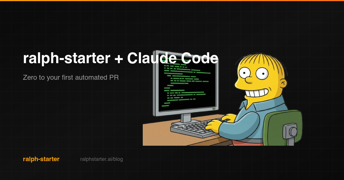 ralph-starter + Claude Code: the full setup